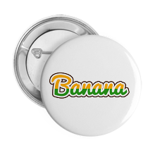 Pinback Buttons banana