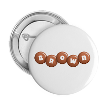 Pinback Buttons candy-brown
