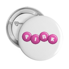 Pinback Buttons candy-pink