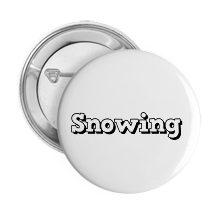 Pinback Buttons snowing