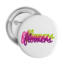 Pinback Buttons flowers