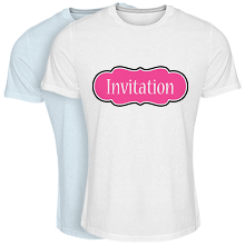 Cool T-shirt invitation